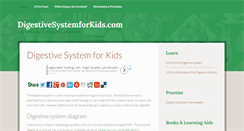 Desktop Screenshot of digestivesystemforkids.com